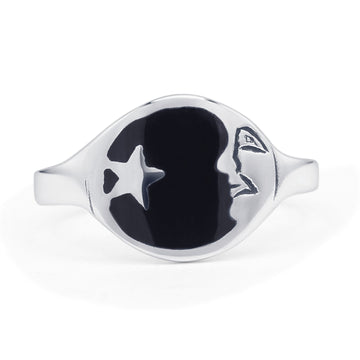 Star & Moon Ring